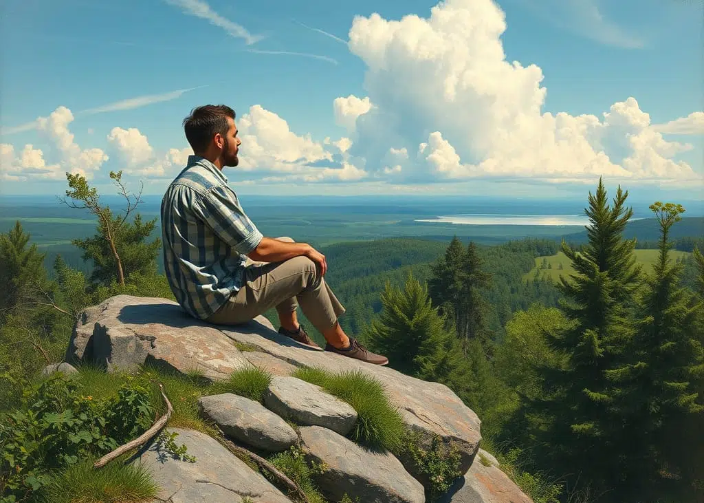 Hombre reflexionando