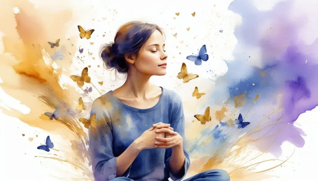 Ilustración sobre el perdón a uno mismo mostrando una persona en proceso de sanación emocional y aceptación personal